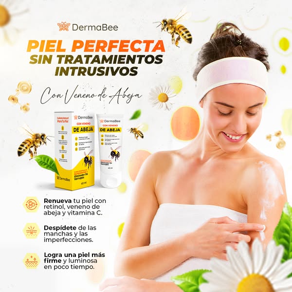 DERMABEE® - Crema tópica con Veneno de abejas para las Manchas y Verrugas
